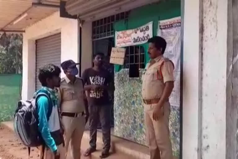 Chori at the liquor store at athreyapuram