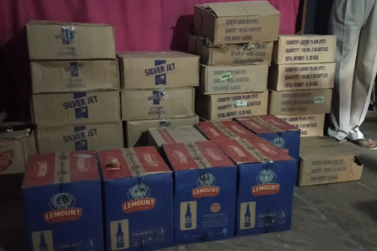 34 boxes of illegal liquor worth about 1 lakh 36 thousand caught by Sheopur police