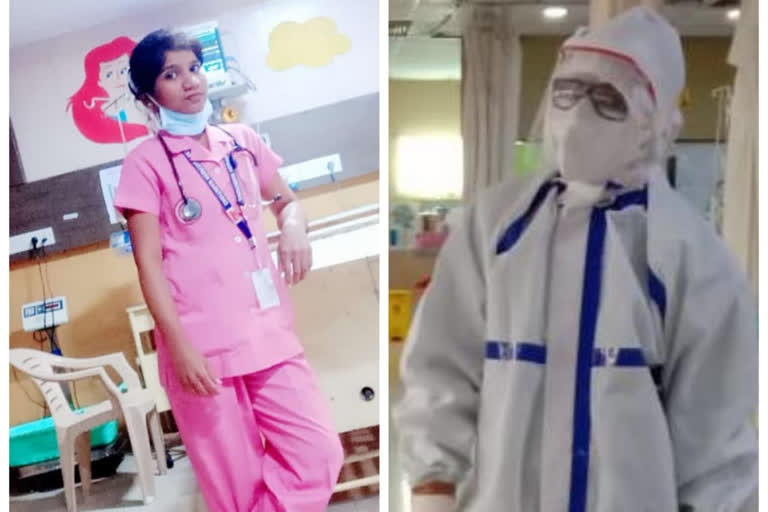 Neemuch's two daughters as a corona warriors serve in Indore hospital