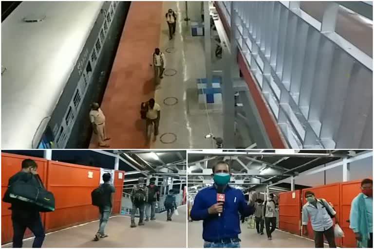 migrant laborers in koderma, sramik special train reached in koderma, श्रमिक स्पेशल ट्रेन पहुंची कोडरमा, कोडरमा के प्रवासी मजदूर