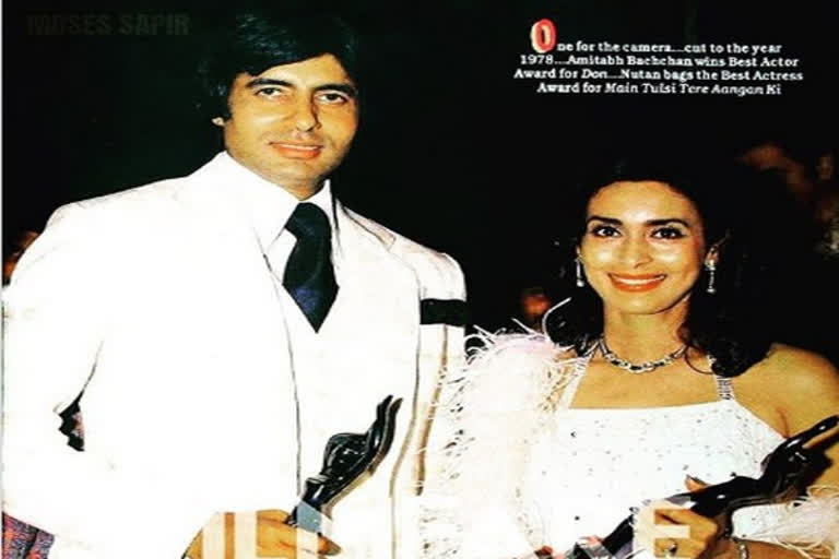 Don clocks 42: Big B digs out picture receiving Filmfare award