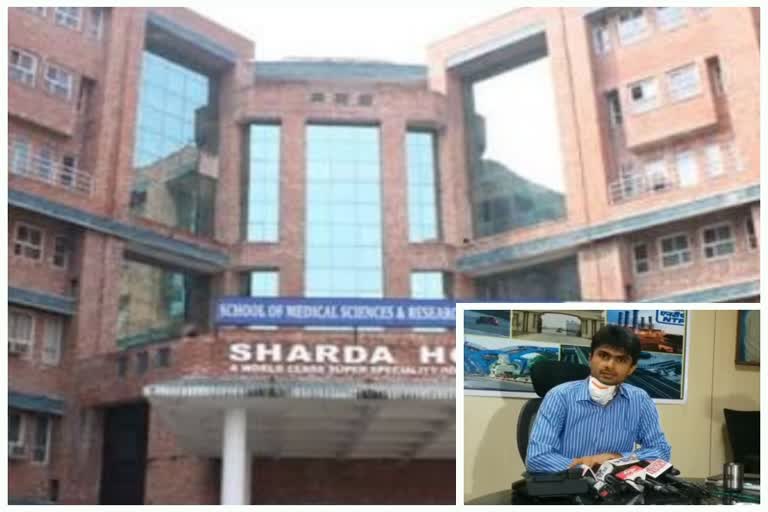 third death of corona infected in noida