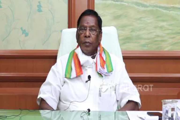 புதுச்சேரி முதலமைச்சர் நாராயணசாமி செய்தியாளர்ச் சந்திப்பு