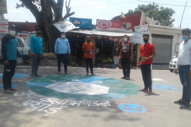 corona virus paintings in hamirpur