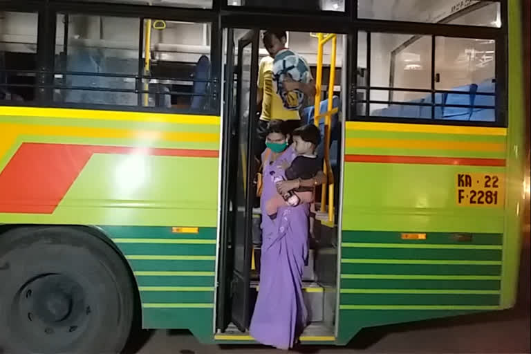 Migrants reached from Belgaum to Morena last night