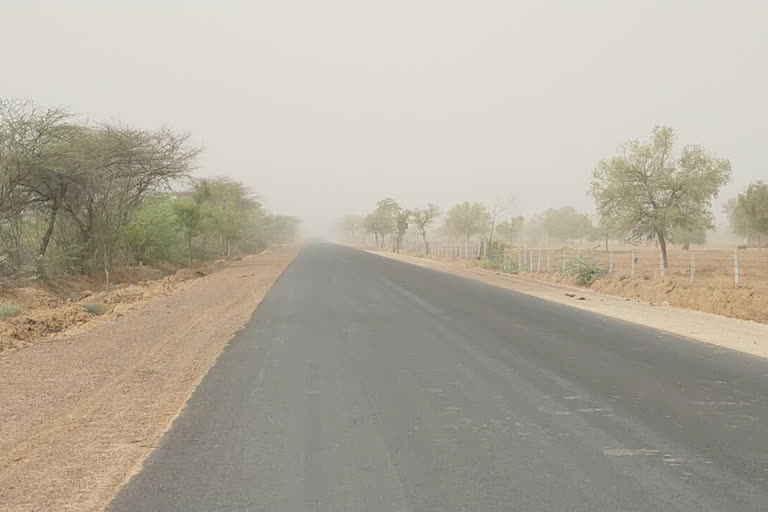 बाड़मेर न्यूज़, धूल भरी अंधी, जनता परेशान, मास्क लगाने की सलाह, Barmer News, Dusty wind, Public upset, Masking advice to wear masks