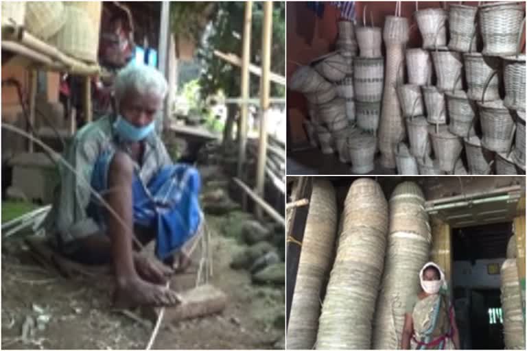 adimali bamboo craft makers crisis  adimali bamboo craft  പരമ്പരാഗത ഈറ്റ നെയ്ത്തുതൊഴിലാളികള്‍  അടിമാലി മച്ചിപ്ലാവ്  ഈറ്റ ഉല്‍പന്നം