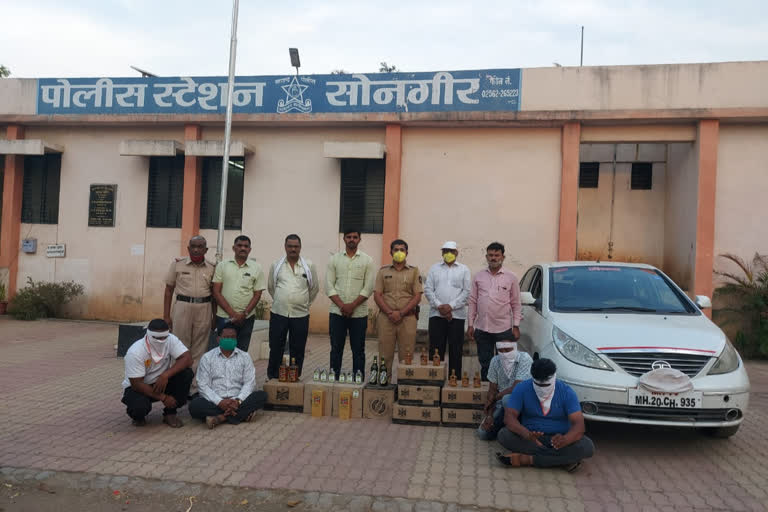 transporting liquor from a journalist's car