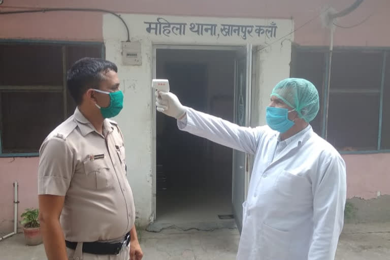 Police health check in Sonepat