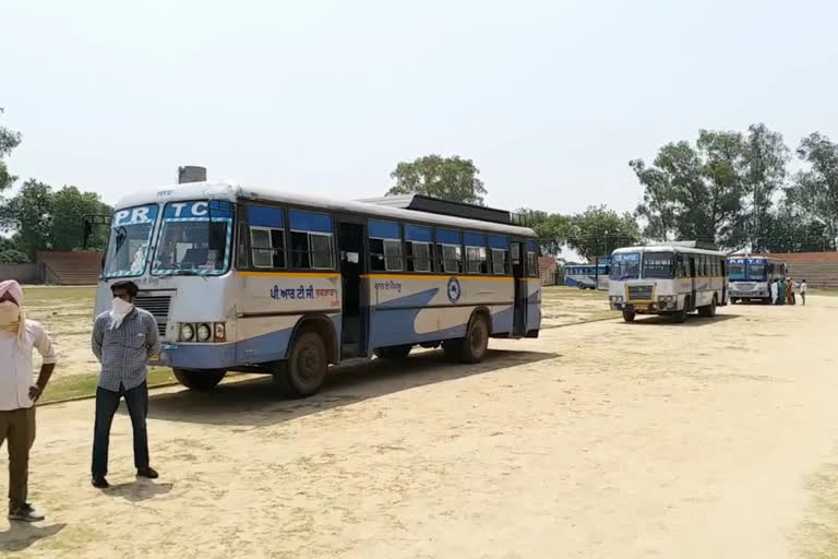 45 UP migrant workers departure from Mansa by buses