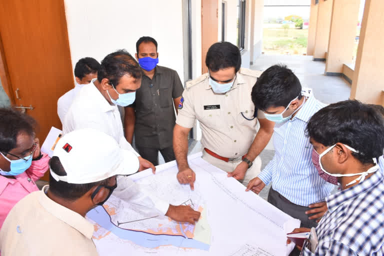 Collector Krishna Bhaskar Inspects Collaborate New Building