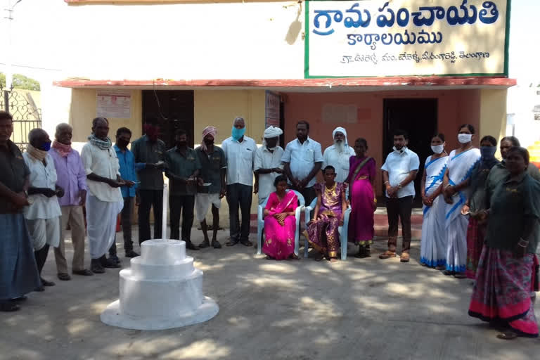 two physical handicaped girls helps to people in rangareddy district