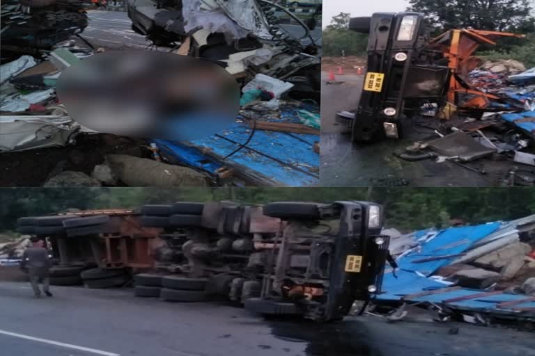 2 people died in road accident in Ramgarh,  रामगढ़ में ट्रेलर चालक और उपचालक की मौत