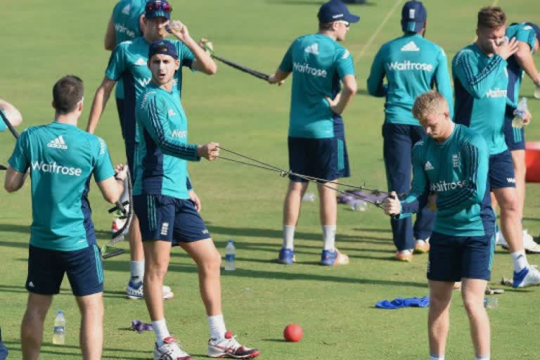 England cricket team training