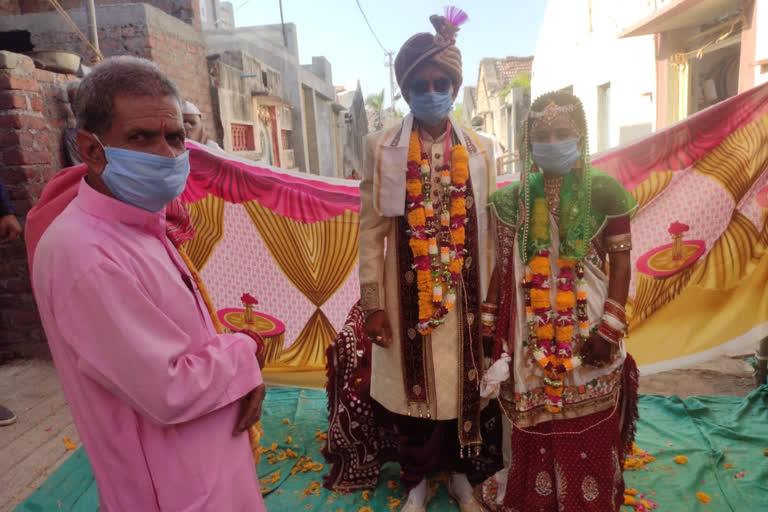 wedding ceremony was held at Patidad village of Gondal