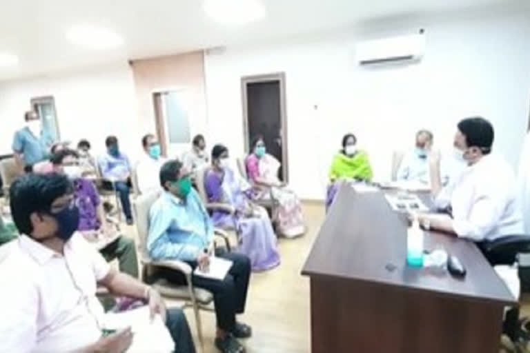 jayashankar bhupalapally collector meeting with officers