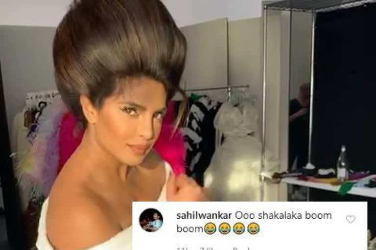 priyanka chopra unique hairstyle dance video, ETVbharat