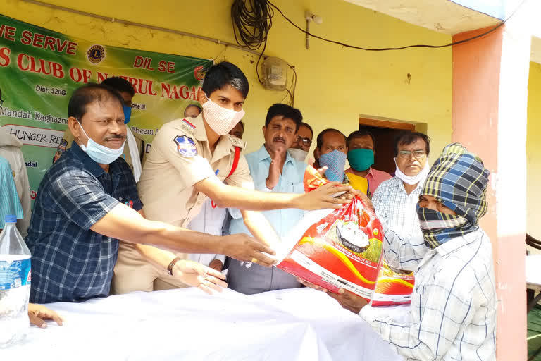 Distribution of Essential Commodities under Lion's Club For Poor peoples in Khakaznagar, Kumuram Bhim district