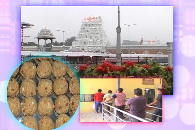 laddu  Sales in Tirumala Administrative Building