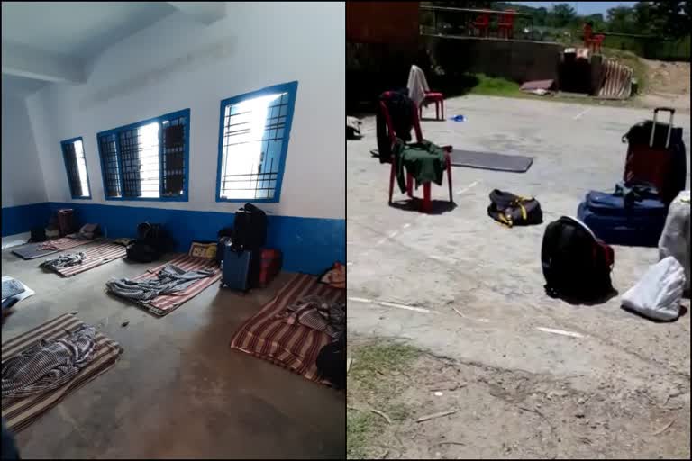 viral video of quarantine centre in dehra