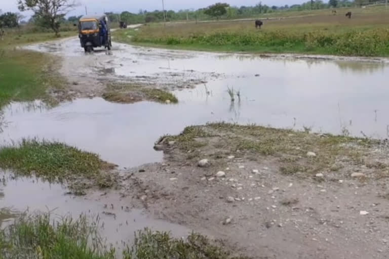 Chirang road in bad Condition