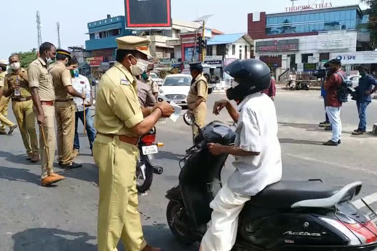 kollam  ലോക്ക് ഡൗൺ നിയമലംഘനം  പകര്‍ച്ചവ്യാധി തടയല്‍ ഓര്‍ഡിനന്‍സ്  ഹരിശങ്കര്‍. ഐ.പി.എസ്  harisankar ips