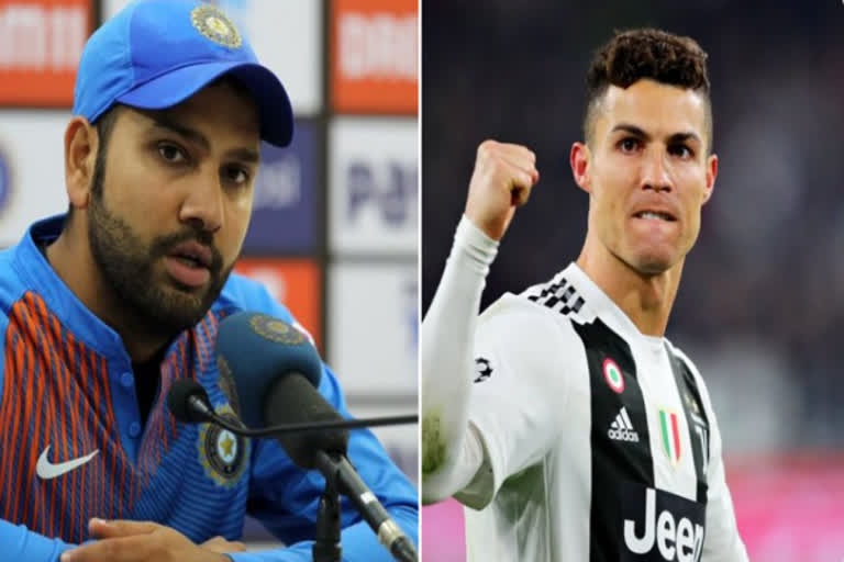 Ronaldo is the king, says Rohit Sharma