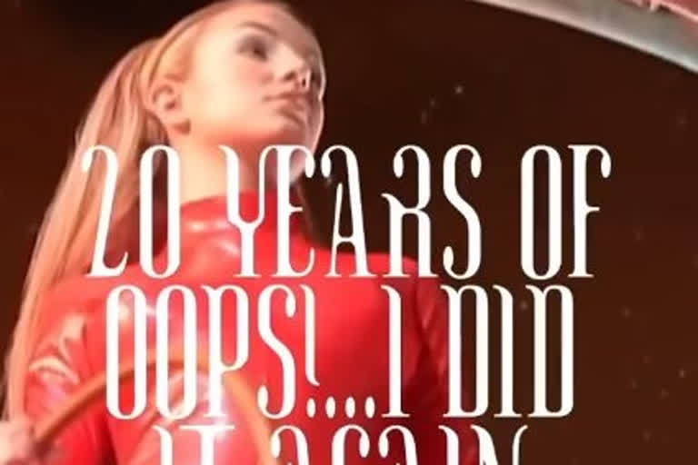 Britney Spears celebrates 20th anniversary of Oops!... I Did It Again album