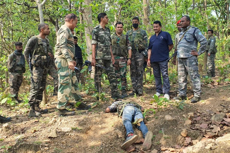 a naxalite killed in an encounter in simdega jharkhand