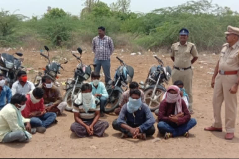 liquor bottles seized exise police at krishna district