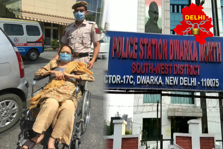 dwarka police helping patients in