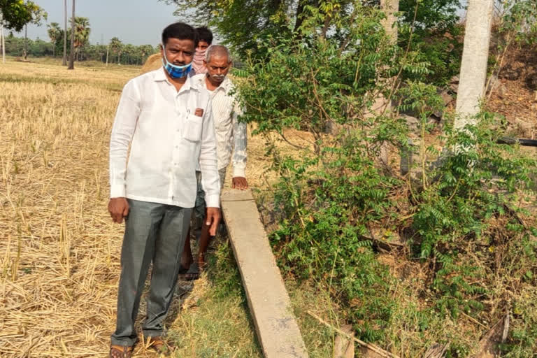 Electricity Poles Damage In Husnabad Mandal