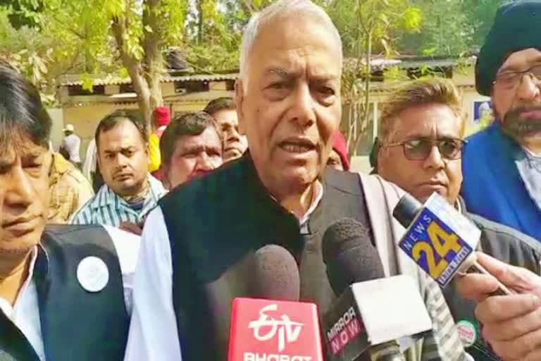 Delhi Police arrested former minister Yashwant Sinha