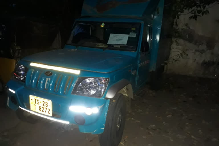 black jaggery caught in telangana registration vehicle by excise officers in west godavari disrict