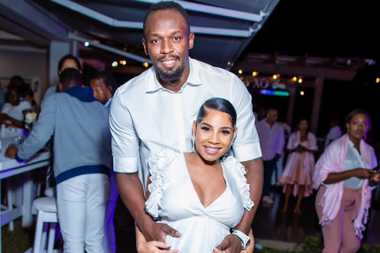 Sprint legend Bolt and partner welcome baby girl