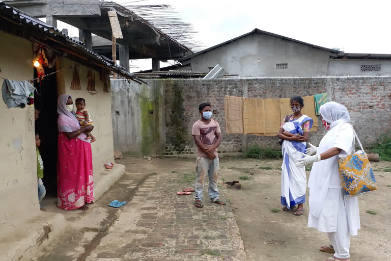 Health workers at every villagers house of Bihali