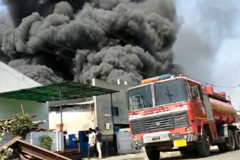 fire in store room of adcam company