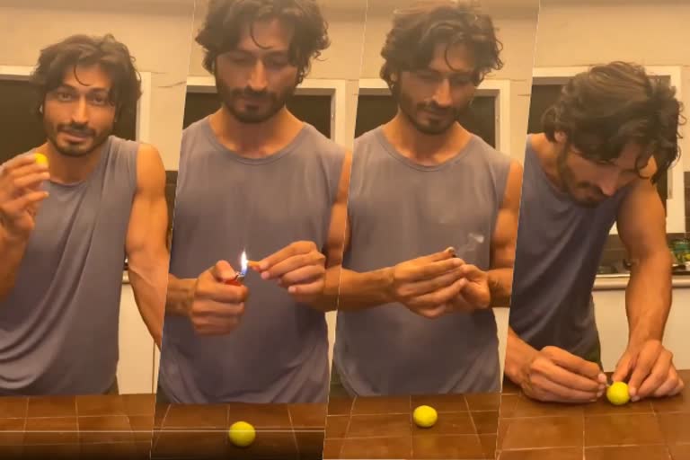 Vidyut Jammwal shows how to cut lemon with a cigarette