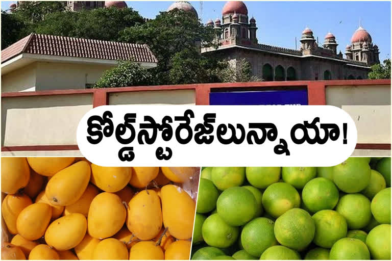 The High Court questioned the telangana government about the transport of fruits