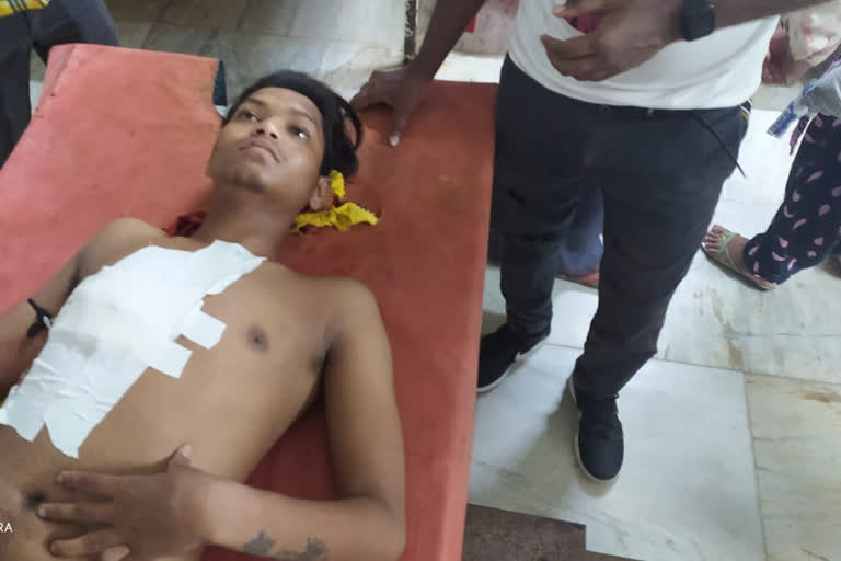 criminals shot the youth in saपibganj