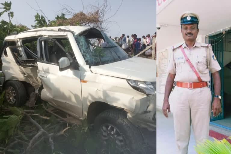 ASI died in road accident at bellary