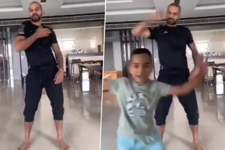 Shikhar Dhawan's Dance Video With his Son