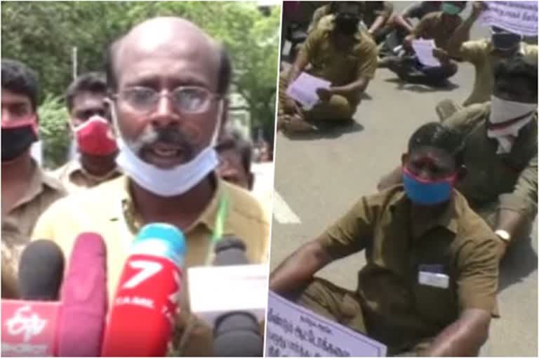 மாவட்ட ஆட்சியர் அலுவலகத்தை முற்றுகையிட்ட ஆட்டோ ஓட்டுநர்கள்