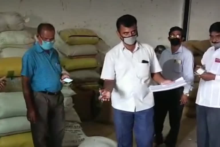 Three man arrested for illegally collecting Annabhagya rice in Haveri