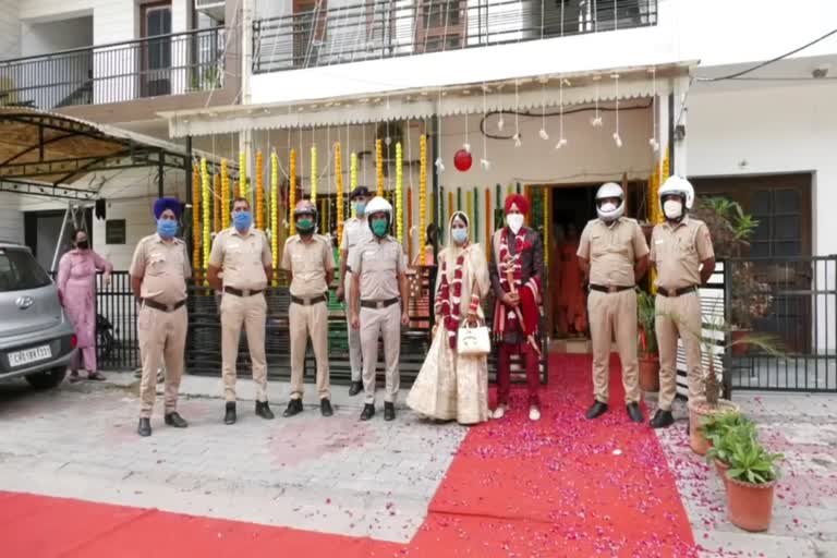 Unique wedding in Chandigarh during lockdown