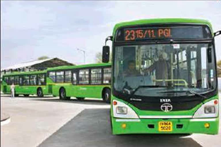 chandigarh transport undertaking started bus service
