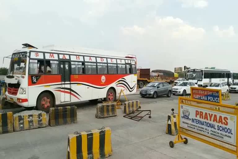 sonipat toll plaza murthal in lockdown four