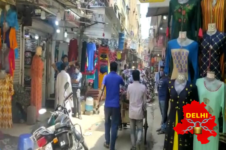 Gandhi Nagar Market during lockdown