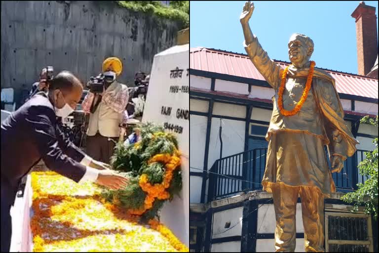 CM Jairam tribute to Rajiv Gandhi on his death anniversary