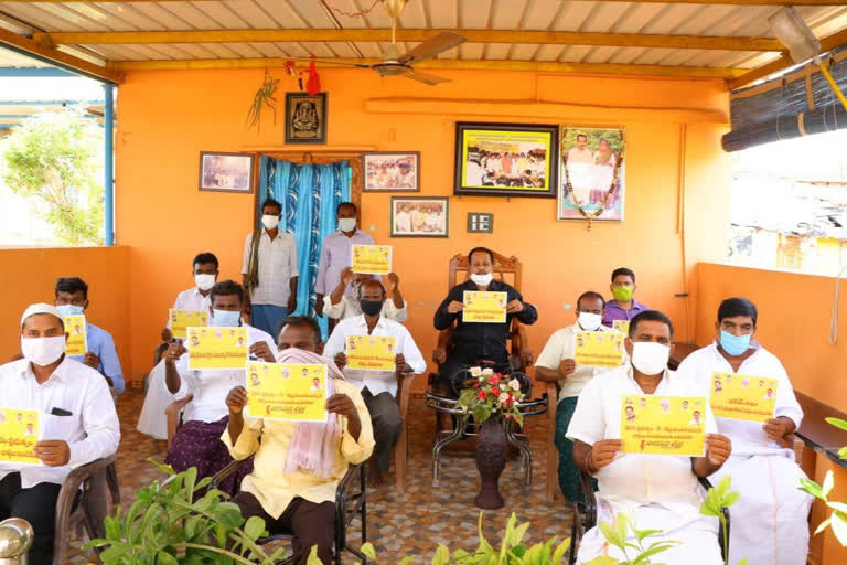 tdp leader redyam venkata subbareddy protest against current bills